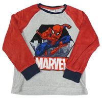 Šedo-červené pyžamové triko se Spidermanem C&A