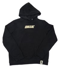 Černá mikina s nápisem - Billie Eilish a kapucí 