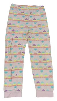 Růžové pyžamové kalhoty s cupcakes Tu