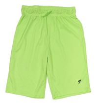 Neonově zelené sportovní kraťasy Primark