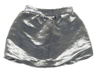 Stříbrná třpytivá sukně zn. Zara