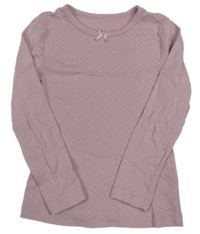 Lila spodní triko s mašlí Tu