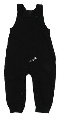 Černé laclové tepláky s mrkví