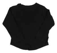 Černé žebrované triko GAP