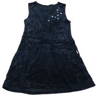 Tmavomodré sametové šaty s hvězdami Jako-o