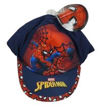 Nové - Tmavomodro-červená kšiltovka se Spidermanem 