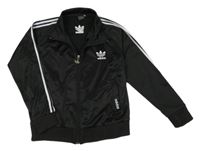 Černo-bílá propínací mikina Adidas