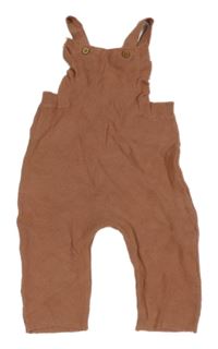 Starorůžové pletené laclové tepláky Topomini