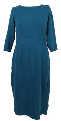 Dámské modrozelené žebrované šaty Boden 