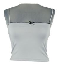 Dámský bílý crop top 