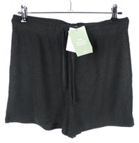 Nové - Dámské černé pletené kraťasy H&M