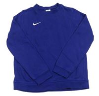Safírová mikina s logem Nike