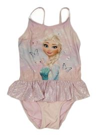Světlerůžové plavky s Elsou Disney