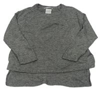 Černo-bílý melírovaný lehký svetr Zara