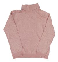 Světlerůžový lehký svetr s rolákem Primark