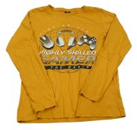 Žluté triko s potiskem Chapter young