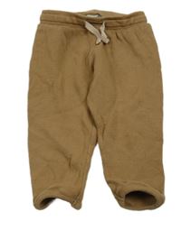 Hnědé žebrované tepláky H&M