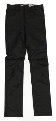 Černé koženkové tregíny Only