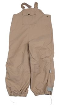 Světlerůžové šusťákové podšité lacláče 