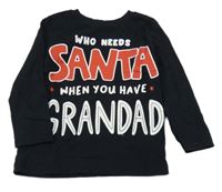 Černé triko s nápisem Nutmeg