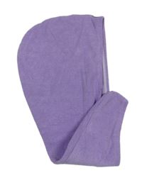 Fialový froté turban 