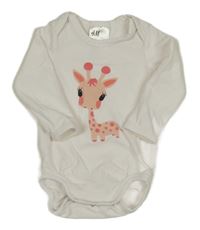Bílé body se žirafou H&M