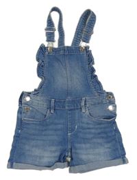 Modré riflové laclové kraťasy H&M