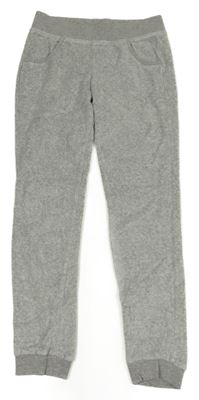 Světlešedé sametové kalhoty Alive