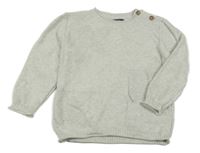 Světlešedý svetr s hvězdami Next