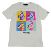 Bílé tričko s Piňatami Fortnite 