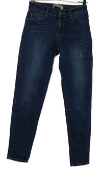 Dámské tmavomodré rifle Zara