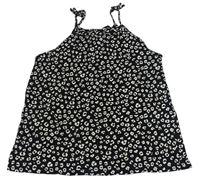 Černo-smetanový vzorovaný top H&M