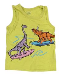 Světlezelené tílko s dinosaury Primark