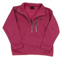 Fuchsiová thermo mikina se stojáčkem 