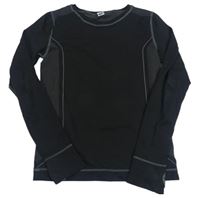 Černé funkční spodní funkční triko se vzorem YIGGA