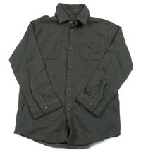 Tmavošedá žebrovaná košile George