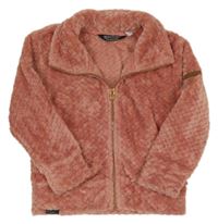 Růžová chlupatá outdoorová propínací mikina Regatta