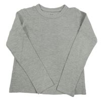 Šedé žebrované triko Jack & Jones