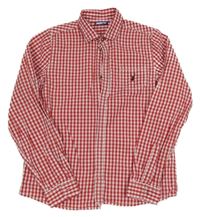 Červeno-bílá kostkovaná košile Pepperts