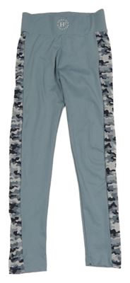 Šedo-army sportovní legíny Holyfield