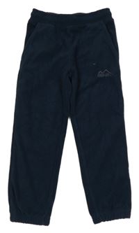 Tmavomodré fleecové tepláky 