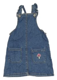 Modré riflové laclové šaty s houbou Staccato