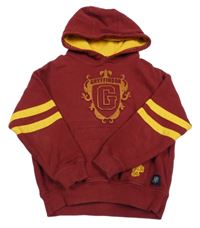 Bordó mikina s 3D erbem a kapucí - Harry Potter M&S