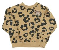 Béžovo-černá leopardí mikina s leopardem Next