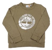 Khaki mikina s potiskem Timberland