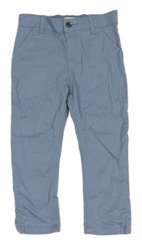 Světlemodré plátěné chino kalhoty Primark