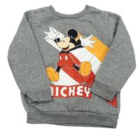 Šedá mikina s Mickeym Disney