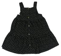 Černé šaty s puntíky Primark