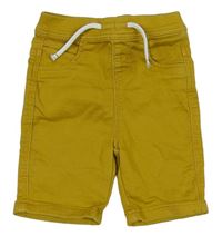 Okrové teplákovo/riflové kraťasy Denim