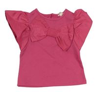Růžová halenková tunika s mašlí zn. River Island